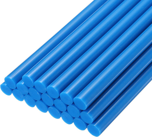 uxcell 20pcs Hot Glue Sticks for Glue Gun 11mm/0.43-inch x 8-inch Mini Hot Melt Adhesive Glue Stick Blue