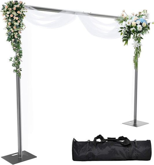 Pipe and Drape Backdrop Stand 10ftx10ft Adjustable Background Support System Heavy Duty Background Stand for Wedding Banquet Decorations Black