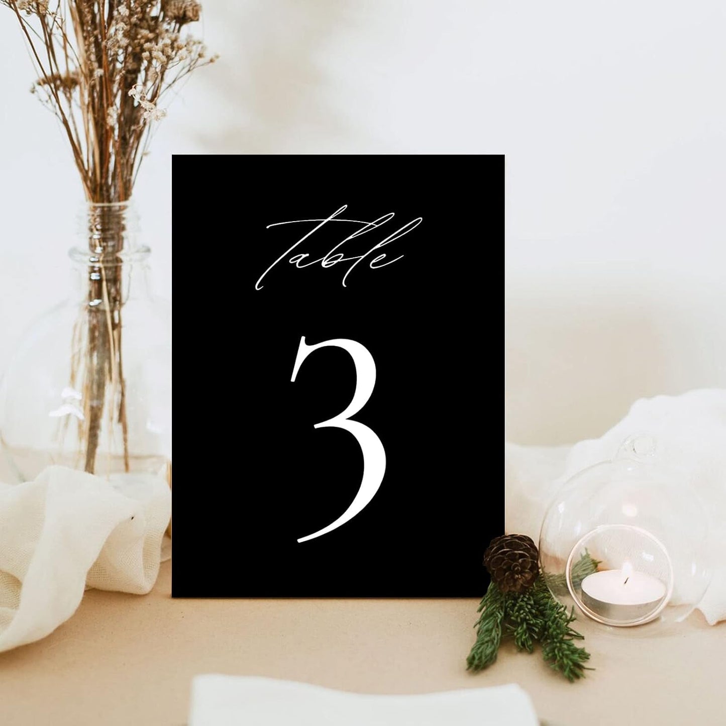 10 Pack Black Acrylic Sign Blanks for Table Numbers, 5 x 7 Inch Black Acrylic Blanks Sheets 1/8 inch Thick, Use for DIY Wedding Table Signs