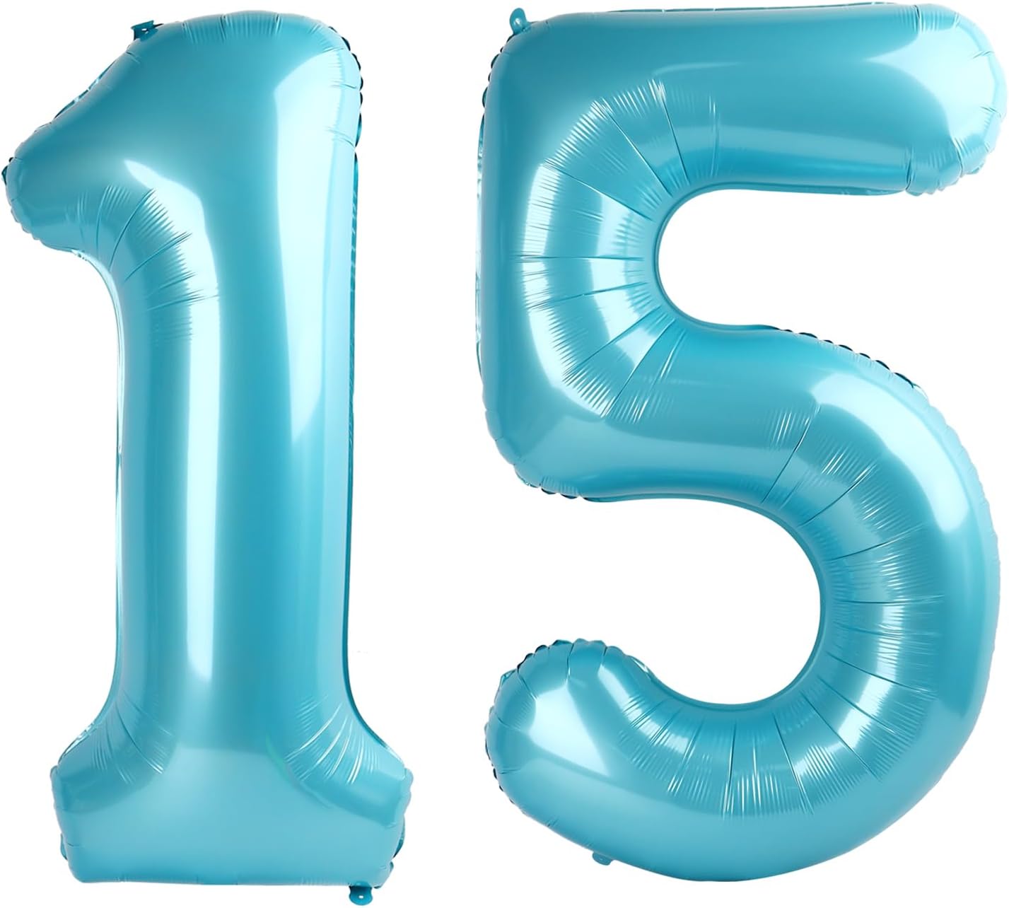 Pearl Blue 15 Number Balloon