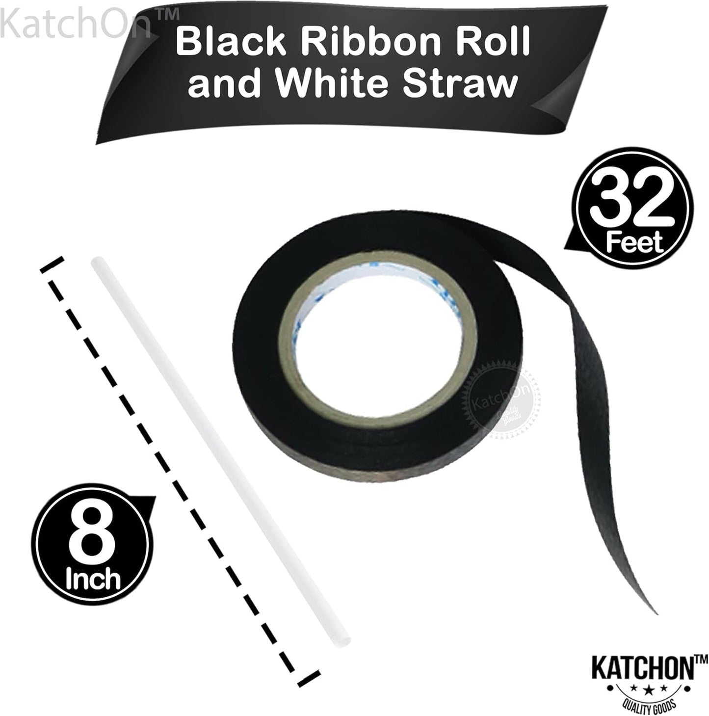 KatchOn, Large Black Mylar Balloons - 22 Inch, Pack of 6 | Round 4D Mylar Balloon | Black Balloons for Birthday, Bachelorette Decorations, Halloween Foil balloons For Halloween Decorations
