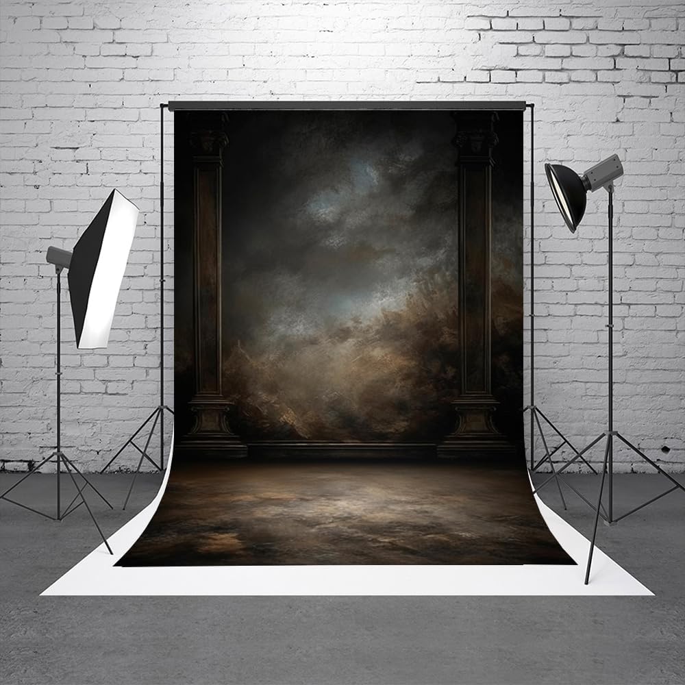 8x16ft Dark Vintage Photography Backdrops Portrait Photo Backdrop Wedding Bridal Show Birthday Background for Studio Props