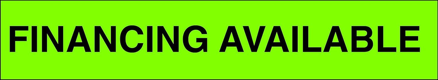 Ez-line Vinyl Windshield Stickers 3 Dozen 15 Inch Chartreuse Slogan Dealership Pro Pack for Car Lots (EZ115-Pack9)