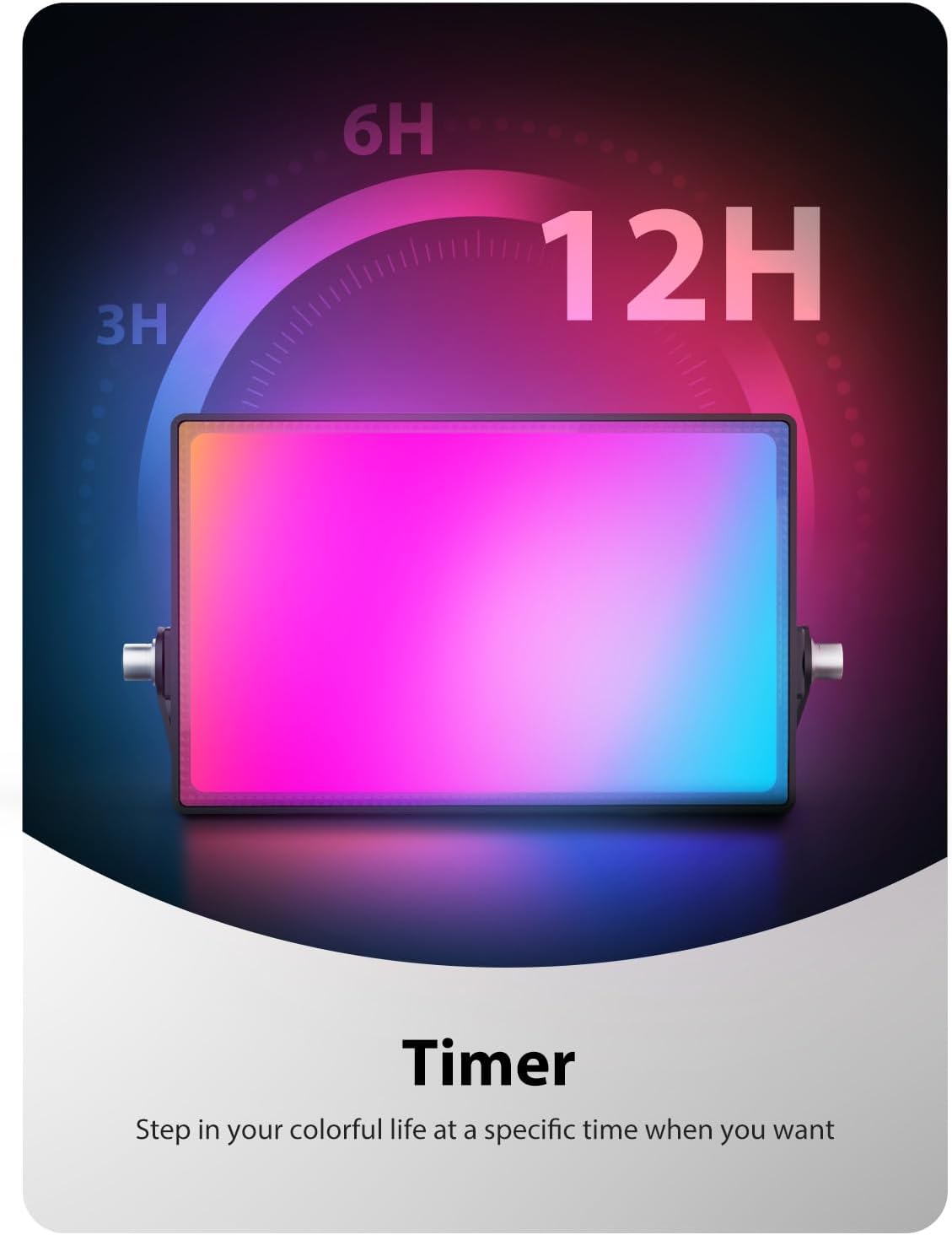 Onforu LED Flood Light Outdoor 500W Equiv, Color Changing RGBW 2700K Floodlight with Remote, Stage Lighting Uplights for Events, IP66 Uplighting Outdoor Spotlight Floor Light for Halloween 4 Pack