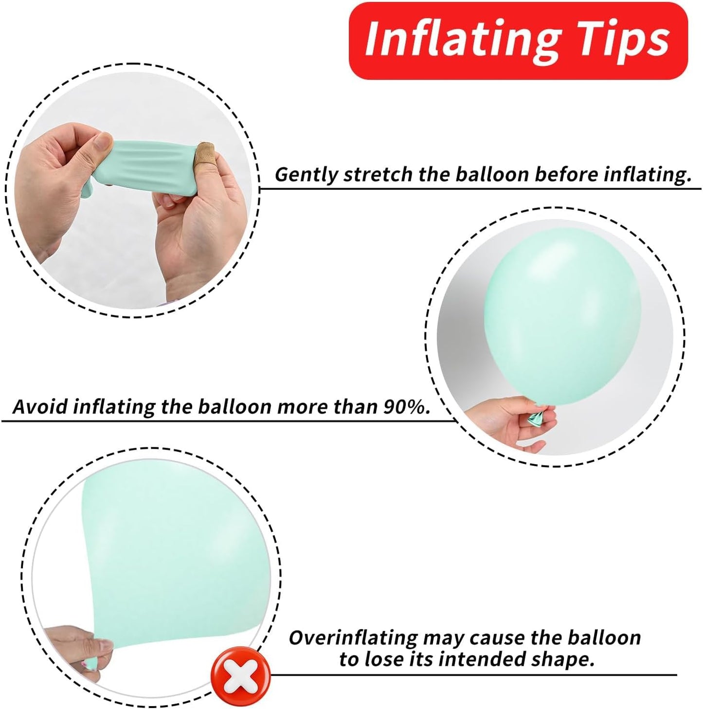 Paready Christmas Balloons, 50Pcs 12 Inch Red, Green, White, Pastel Pink Retro Bean Confetti Balloons for Birthday, Baby Shower, New Year, Christmas Party Supplies