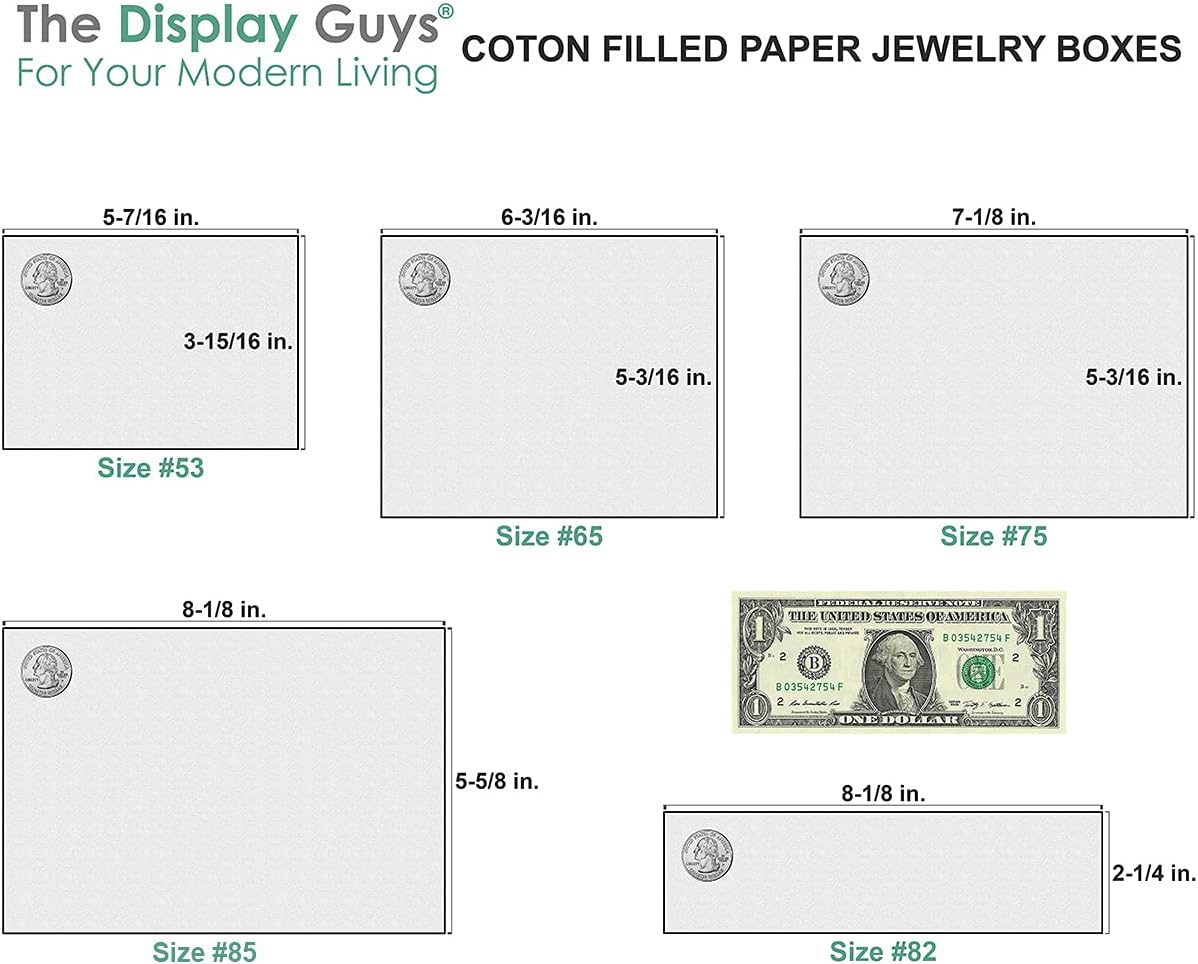 TheDisplayGuys - 25-Pack #53 Kraft Paper Cardboard Gift Boxes/Jewelry Cases w. Cotton Padding & Lid - Mustard Yellow - (5.4" x 3.9" x 1.0")