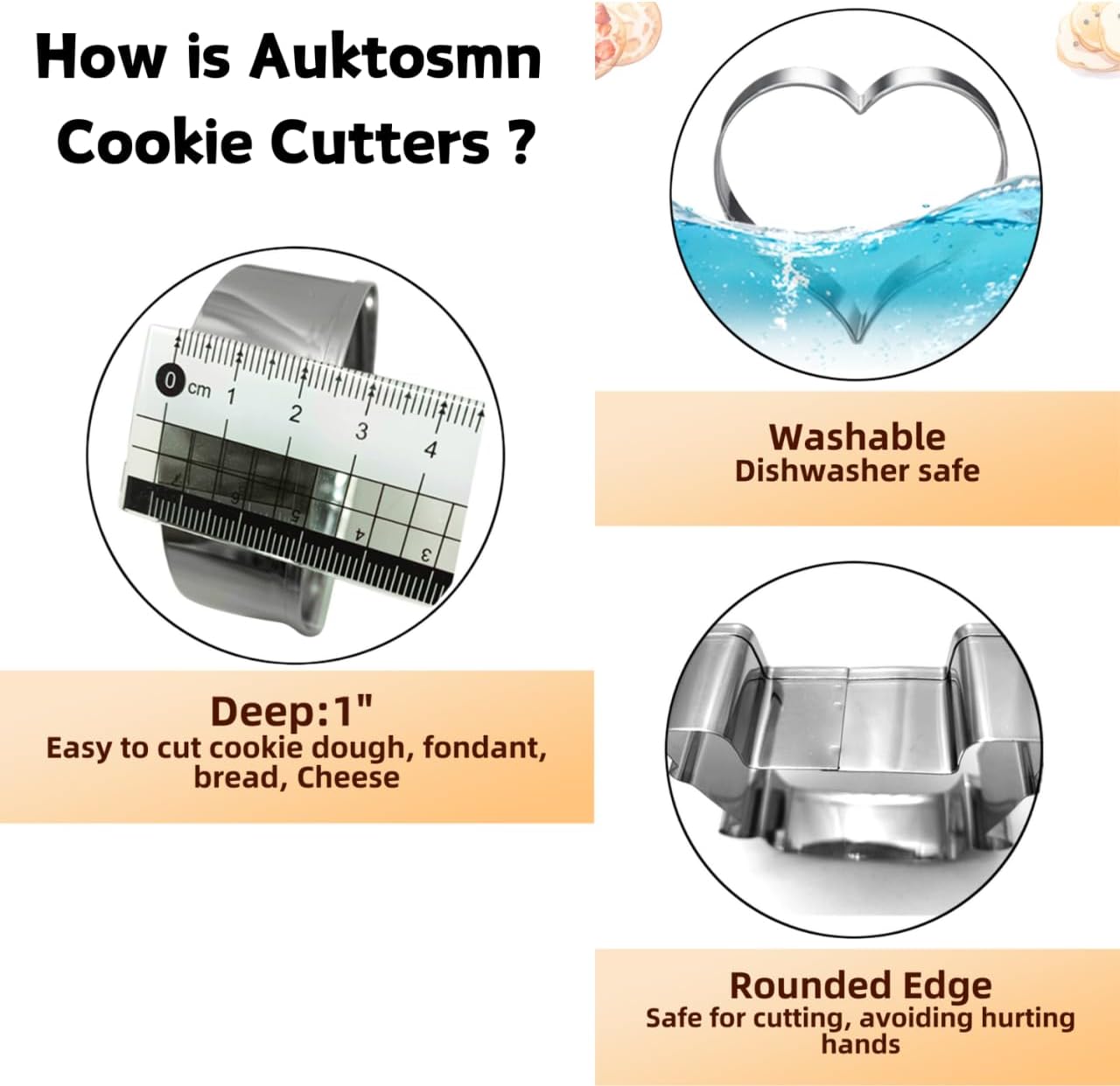 Vintage Heart Cake Cookie Cutter - 3.7 Inch - Stainless Steel - Dishwasher Safe - Perfect for Baby Shower, Birthday, Wedding, and Holiday Cookies