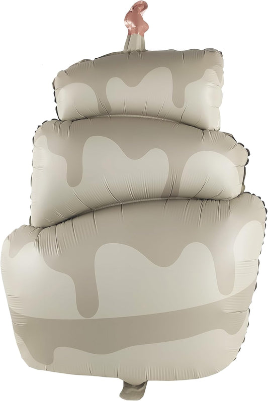 Matte 4D Cake Aluminum Foil Baby shower boy girl Balloon Gift Decoration Kids Birthday Party Theme Birthday Party Decorations