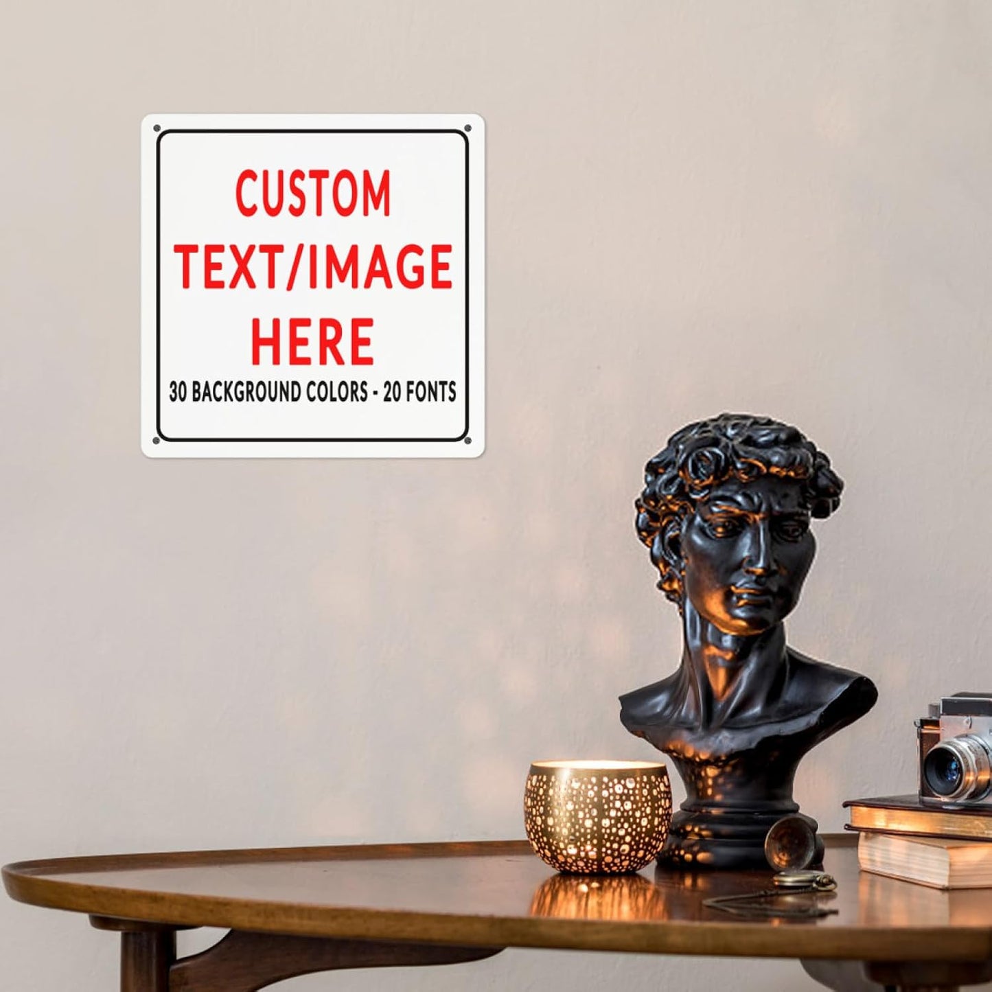 Custom Sign Personalized Custom Metal Sign, Customize For Office, Business, Workplace, Office, Home, Delivery Signs 8x8