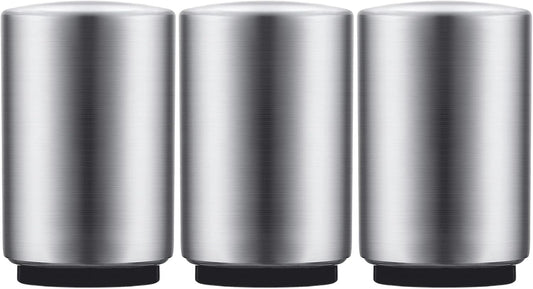 3PCS Premium Automatic Beer Bottle Opener, Magnet Stainless Steel Push Down Off Soda Lid Open Magnetic Catching No Damage Caps, Portable Pop the Top Bar Tools for Home Wine Accessories Picnic Camping