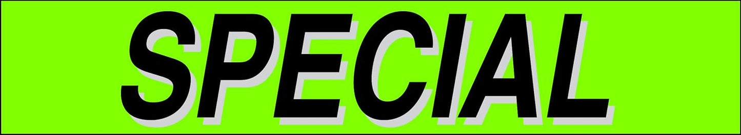 Ez-line Vinyl Windshield Stickers 3 Dozen 15 Inch Chartreuse Slogan Dealership Pro Pack for Car Lots (EZ115-Pack6)