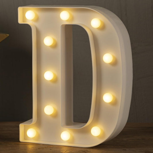 HXWEIYE LED Marquee Letters - 26 Alphabet & 10 Number Big Lights for Party, Birthday, Bar, Christmas Decor (Warm White, Battery Powered)