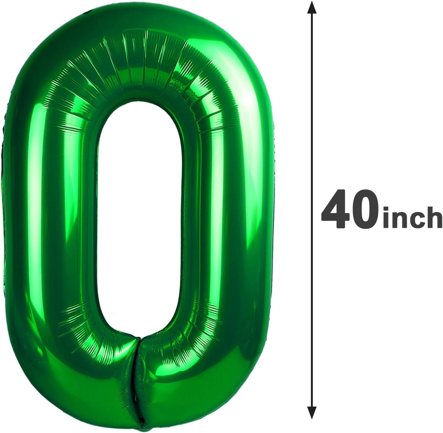 Green 40 Inch 30 Number Balloons, 30 Decorations for Birthday, Foil Giant Birthday Graduations Anniversary Party Balloons