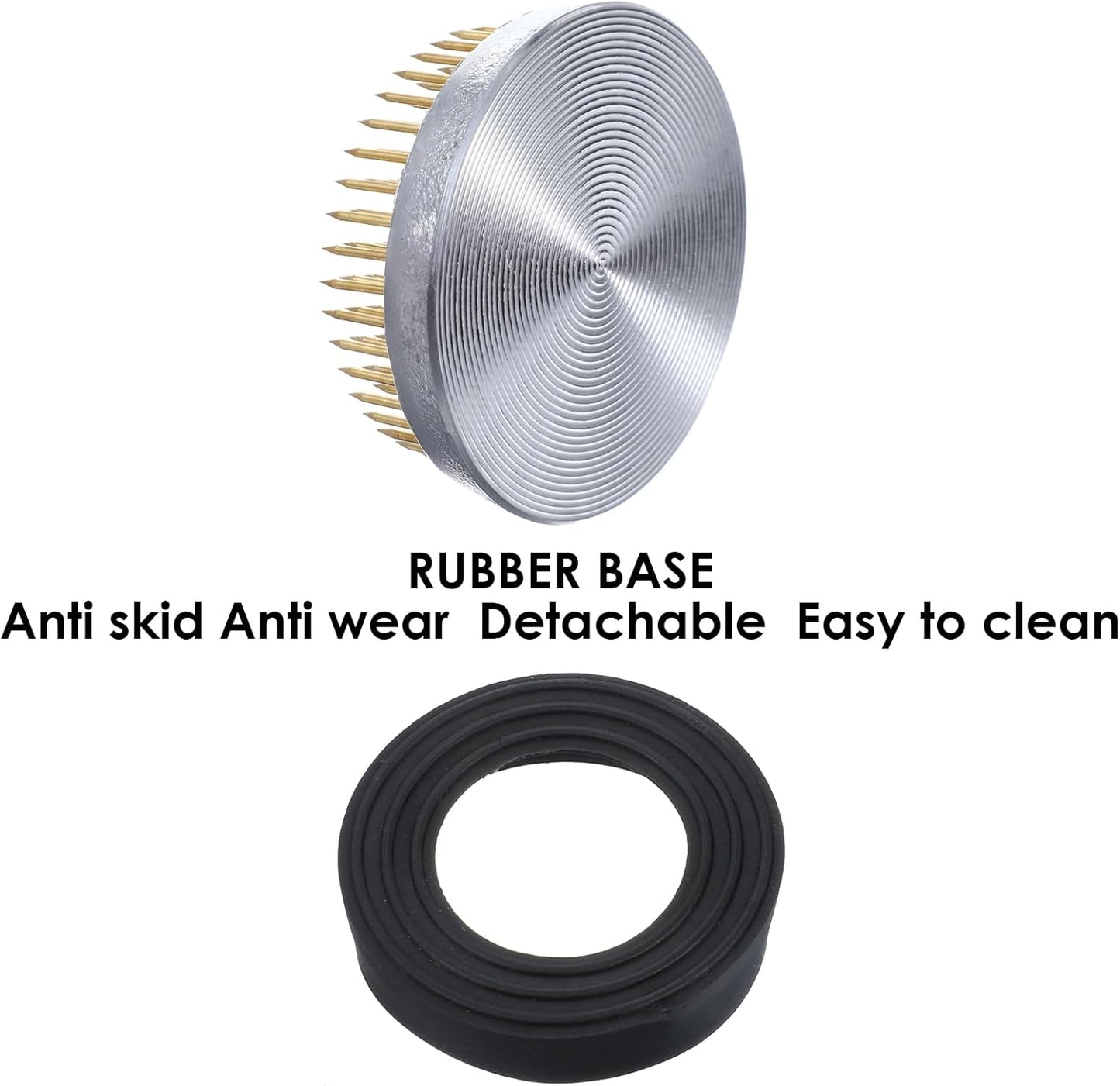 4/Set Flower Frog Japanese Ikebana Flower Arrangement Kenzan Kit, 2.4”Round Floral Frog Moribana+1.6”Square Ikebana Kenzan+2.1”x1.4”Rectangle Pin Frog+1.4”Round