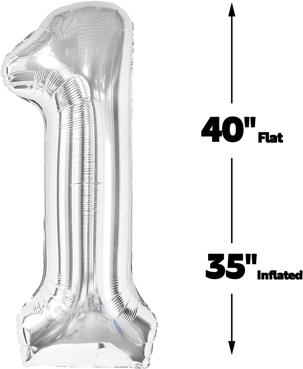 Silver Number 17 Birthday Balloon 40 Inch, Digital Balloons for 17 71 Party Celebration Decorations Supplies, Mylar Foil Numbers Balloon for 17 71 Wedding Anniversary