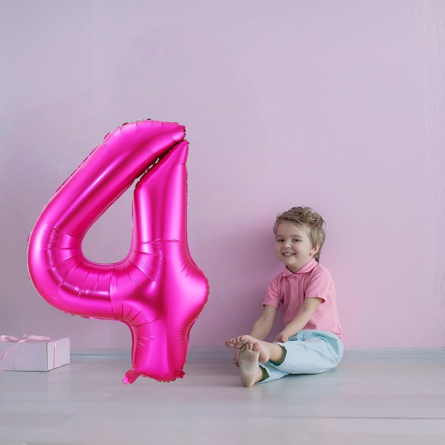 Hot Pink 1 Balloon,40 Inch Number 1 Balloon,1st Birthday Balloon Decorations, Foil Mylar Helium 1 Balloon Number for Birthday Party Decorations
