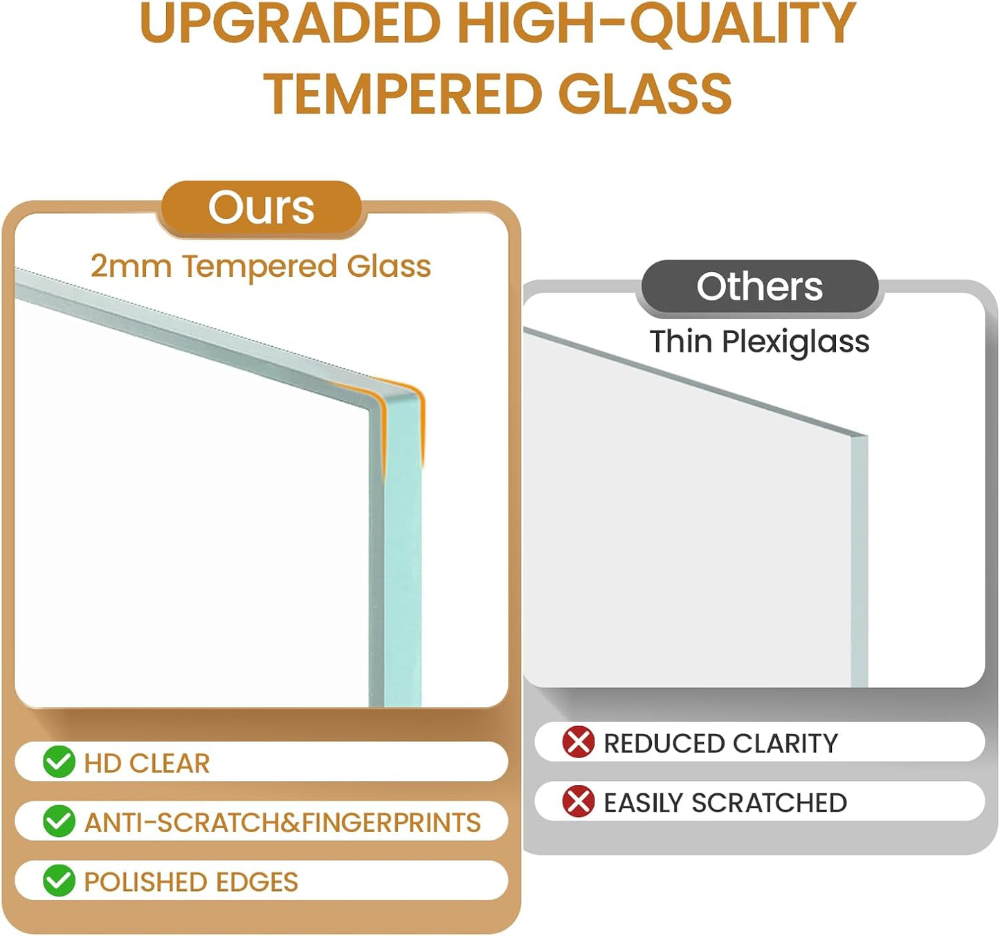 5x8 Aluminum Metal Picture Frame,Tempered Glass Gold Photo Frame 5x8 for Family Photo,Posters,Art,Document to Wall Mount Horizontally or Vertically