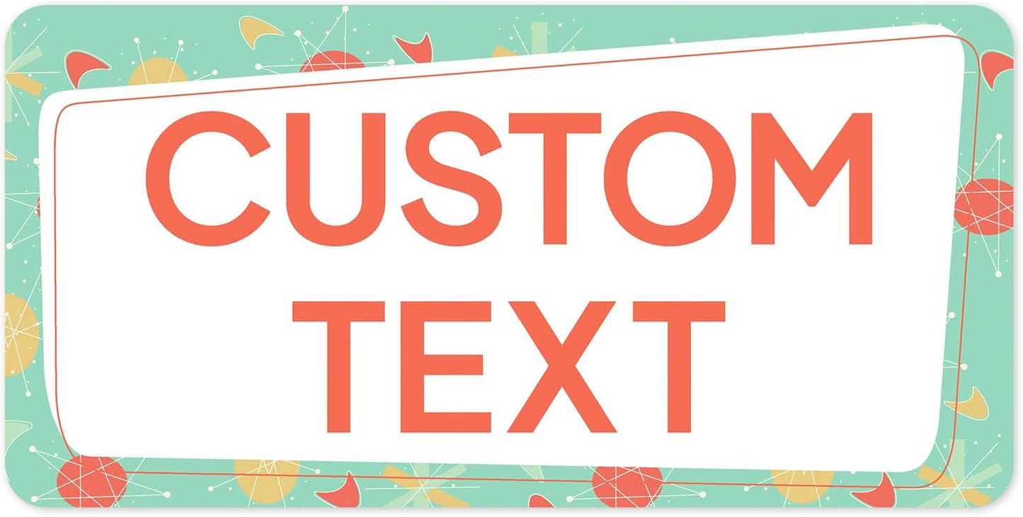 Custom Sign, Custom Street Sign, 11 Font Colors, 13 Font Styles, 4 Hole Options, 22 Sizes, 6x12 Inches, Rust Free DiBound, Fade Resistant, Made in USA by My Sign Center (Mid-Century Modern 2)