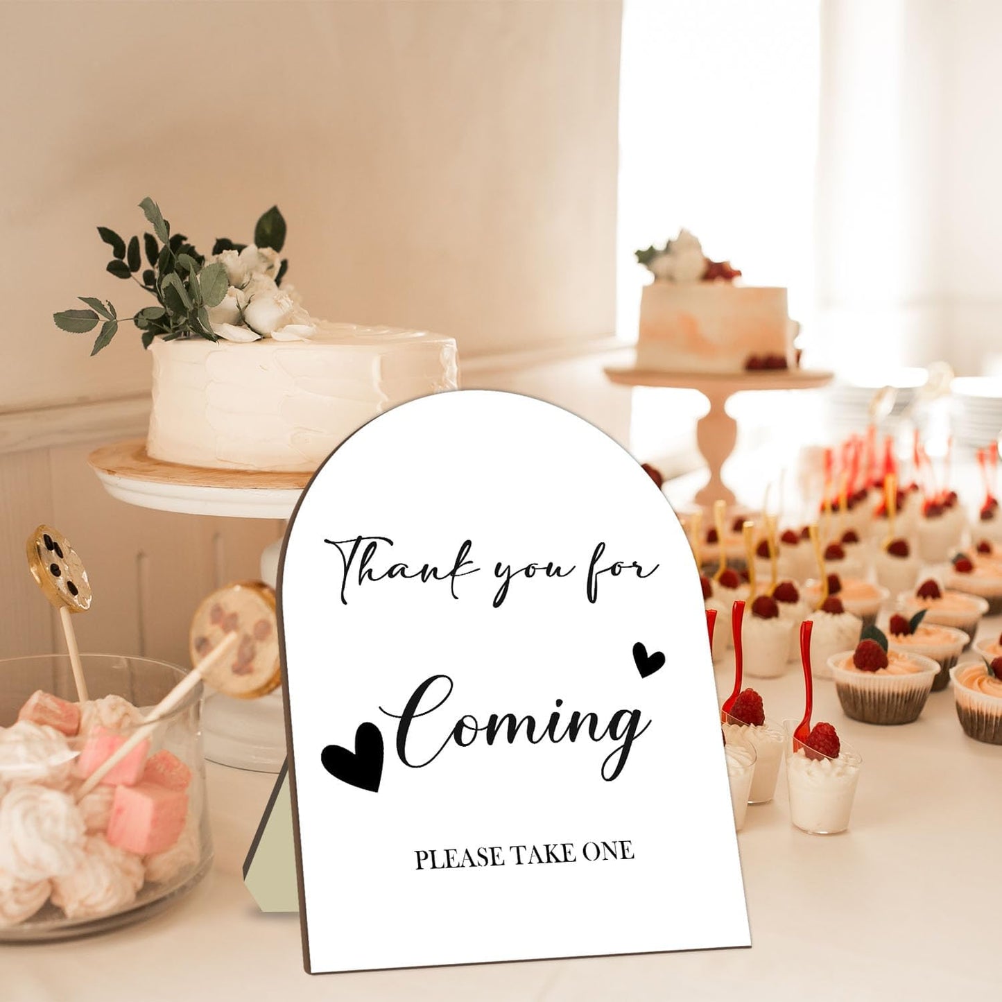 Thank You for Coming Please Take One - Minimalist Decor Bridal & Wedding Shower Sign - 9 * 11IN