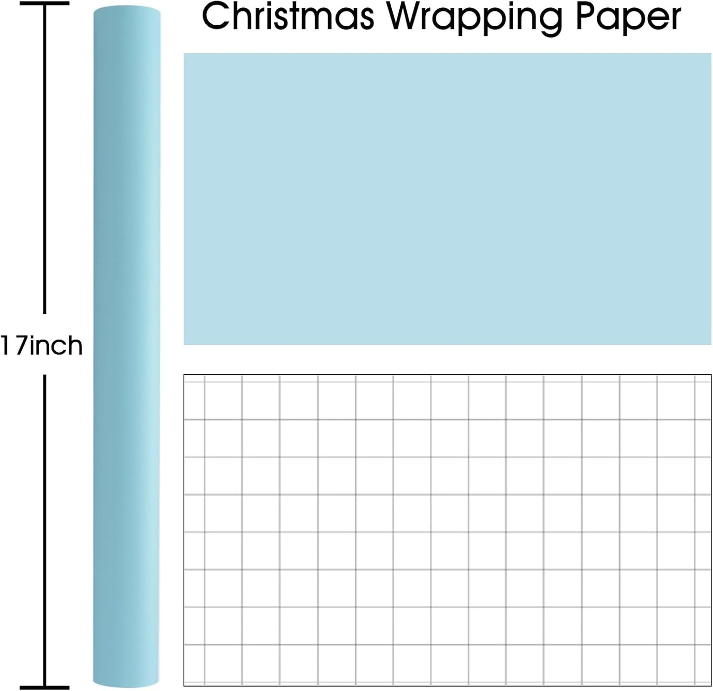 Garbendy Gift Wrapping Paper Roll-Solid Color Pearly-Lustre Paper,Perfect for Wedding, Valentine's Day,Birthday, Christmas,Baby Shower, Party - 17 Inch X 33 Feet