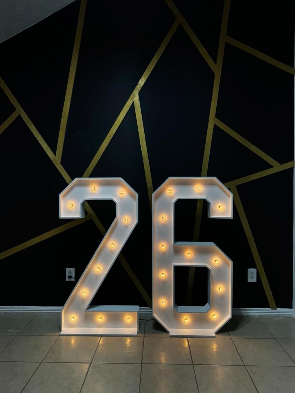 4ft Wood Marquee Letters/Numbers (Price is per Marquee, Once Order is Placed Please Message us to let us Know What Letters/Numbers You Need