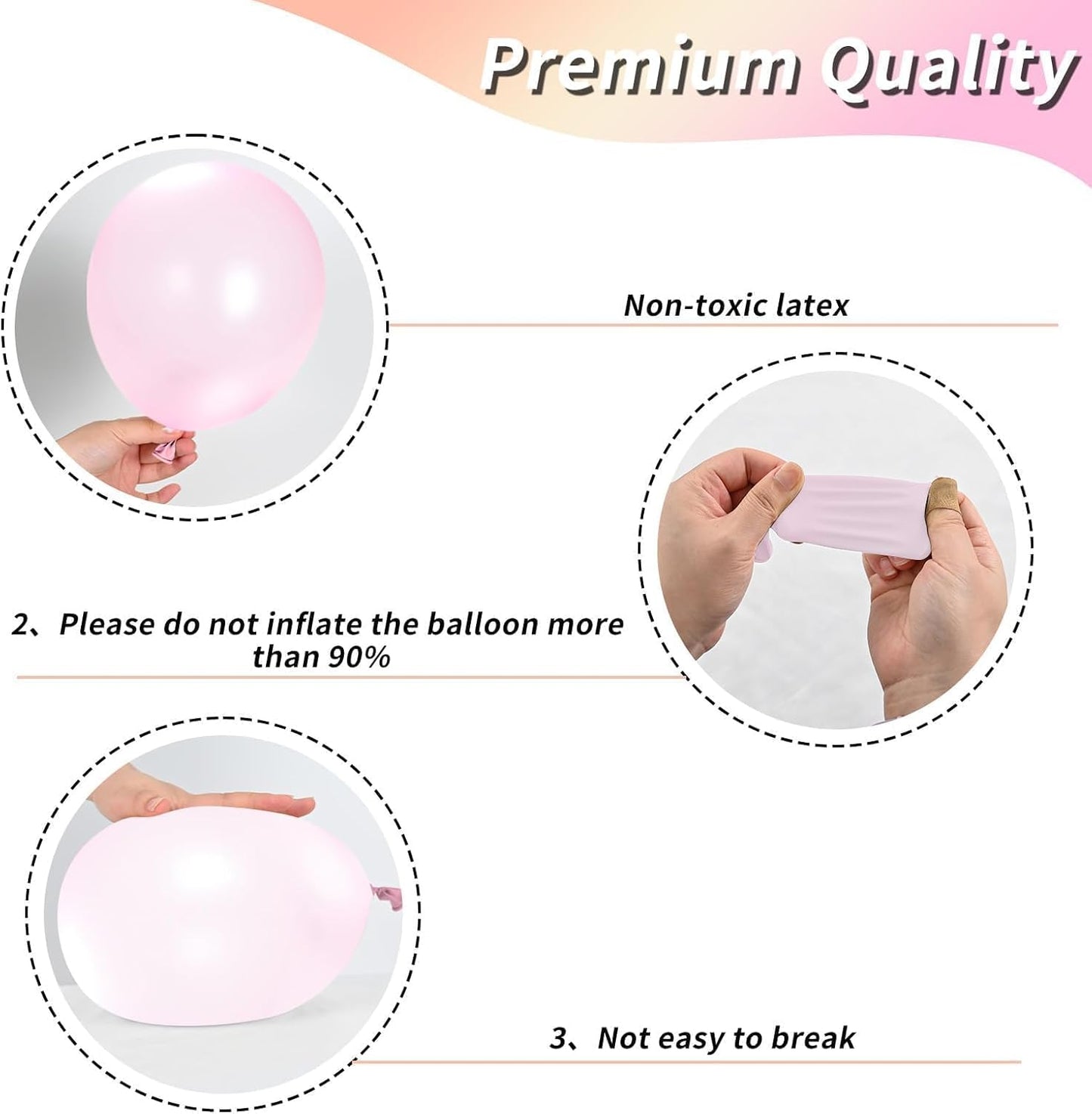 Pink Balloons Set,12 Inch Metallic Pink Pearl Pink Macaron Pink Light Pink Confetti Pink Different Shades Balloons For Girl Women Birthday Decorations Wedding Party Decorations Supplies