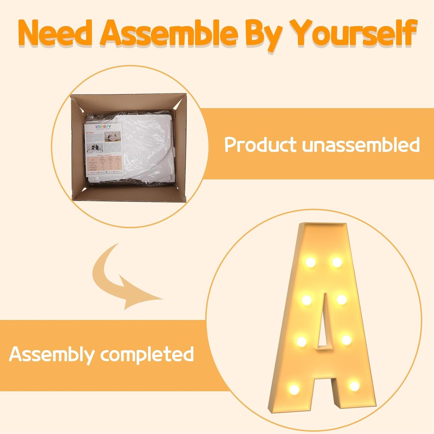 Marquee Letters 3 Feet Tall Large Light Up Letters A Baby Shower Decorations Marry Me Engagement Party Decor Yellow Light Birthday Decorations Balloon Arch Kit Foam Sign A