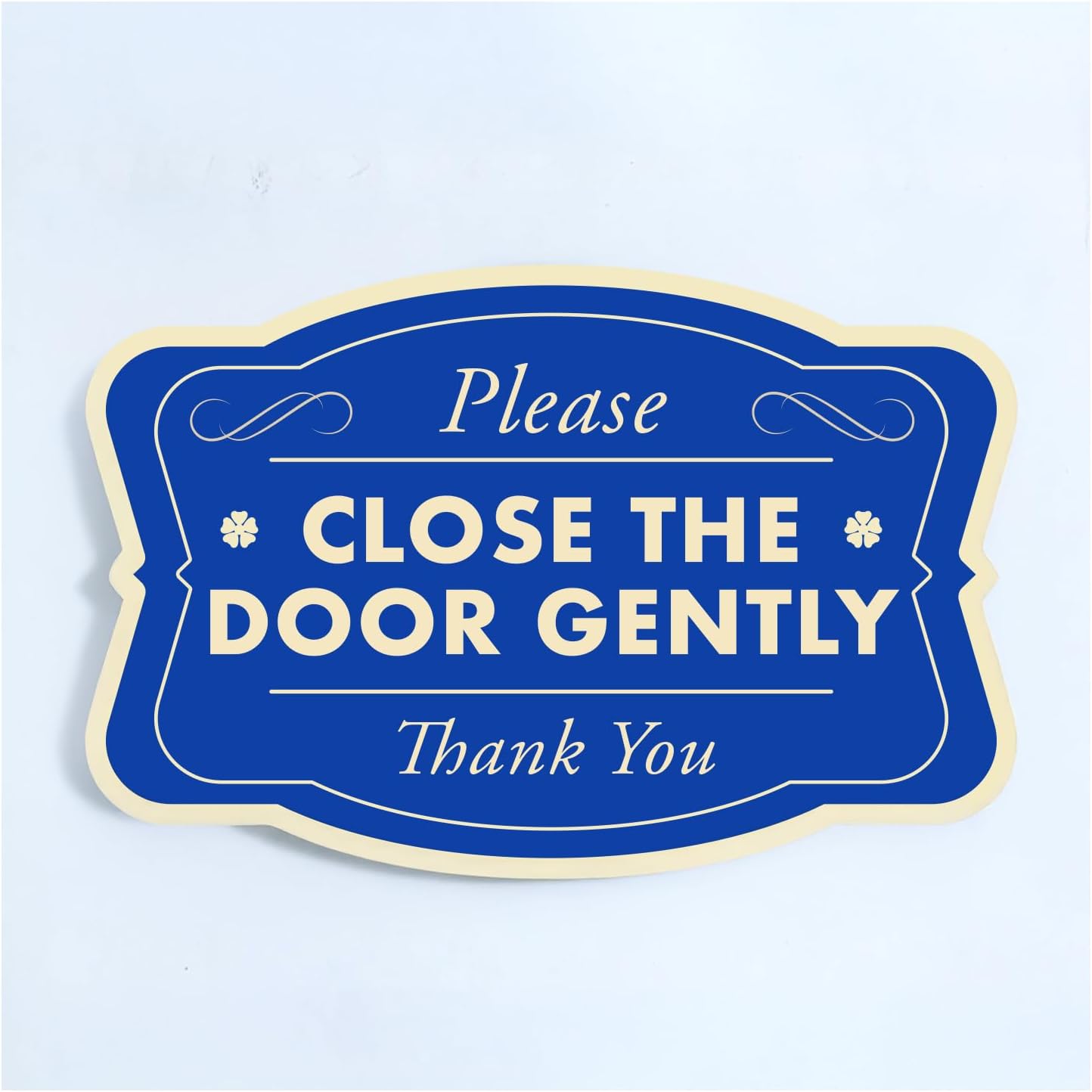 Custom Aluminum Driveway Signs - Waterproof Outdoor Metal Signs, Blue Steel 24x18 In