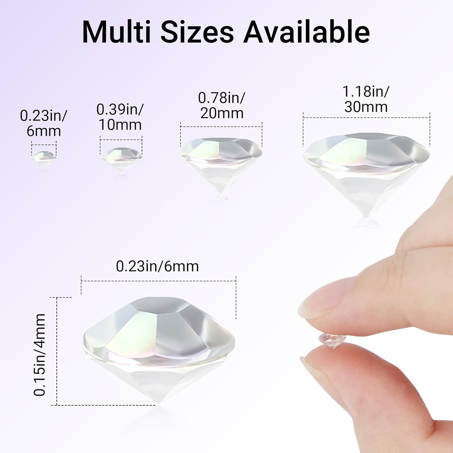 SUREAM 4500PCS Acrylic Diamonds Gems, Colorful 6mm Crystal AB Ice Rocks Crystals for Vase Filler, Table Scatter, Christmas, Wedding, Birthday Party, Arts & Crafts, Home Decorations