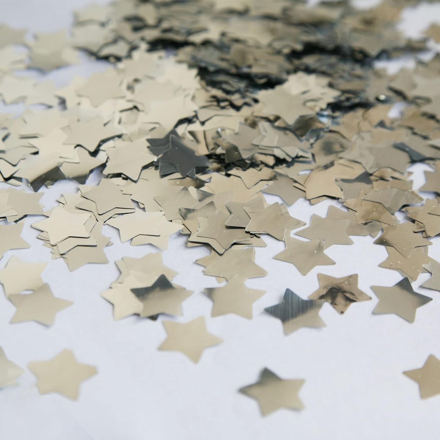Silver Star Confetti,Foil Glitter Table Confetti,Sparkling for Party Decorations(1.76 OZ)