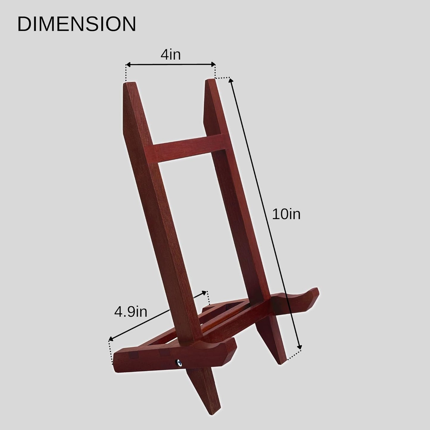 9 Inch Tabletop Easel Stand | Small Canvas Painting Display Easel Stand - Walnut | Canvas Paintings, Arts & Crafts, Frames, Wedding | Kids, Artists, Adults (4-Pack)
