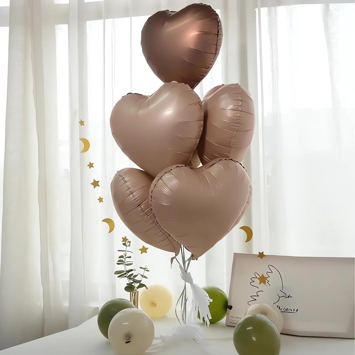 Retro Love Heart Shaped balloons Pack of 12,18 Inch Love Valentine Balloons Heart Romantic Balloons For Valentines Day Propose Marriage Wedding Bridal Shower Engagement Party Decorations