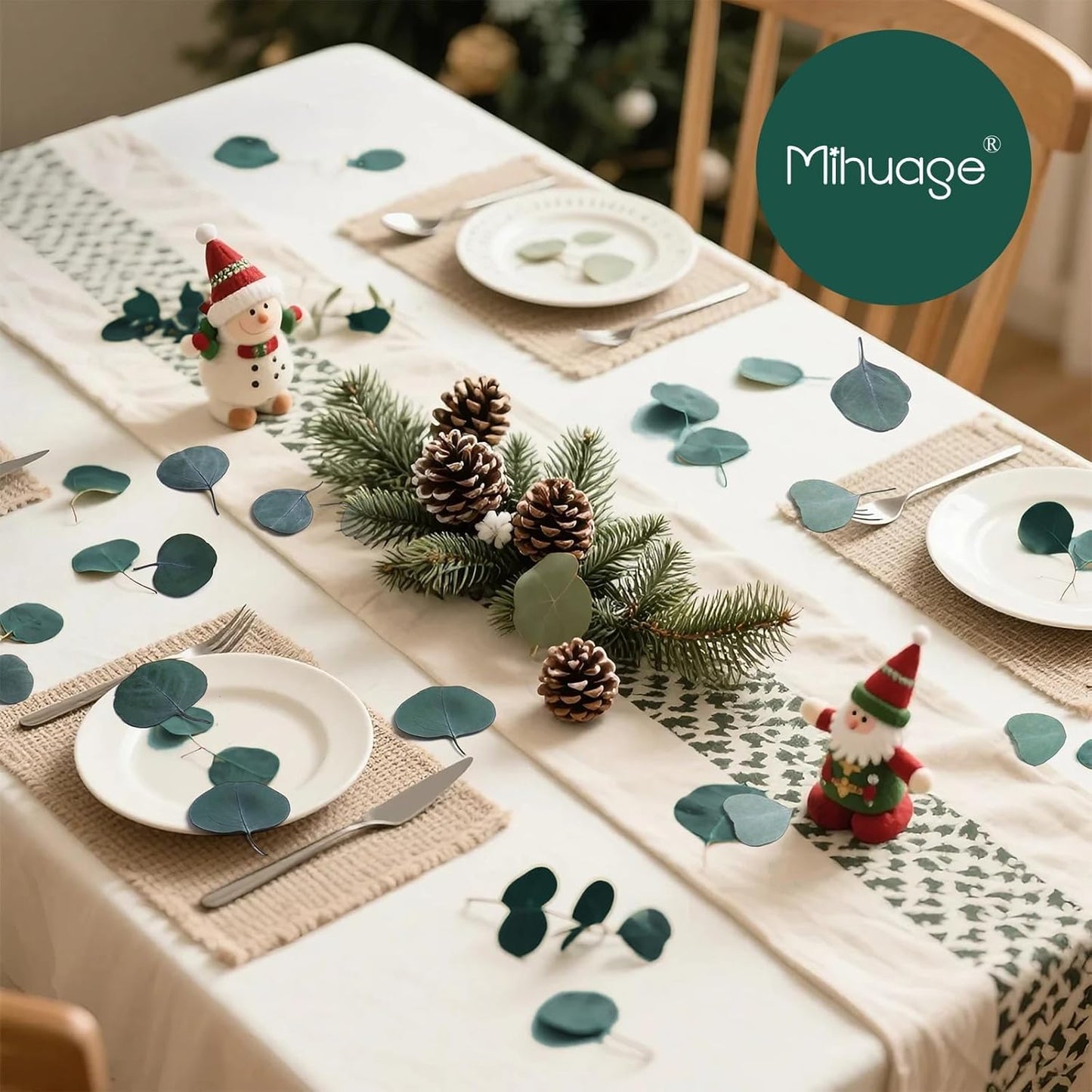 400+ Natural Dried Eucalyptus Leaves – Bulk Green Petals for Wedding, Baby Shower, & Table Decor. Biodegradable Confetti for Cake, Crafts & Party Decorations (6oz)