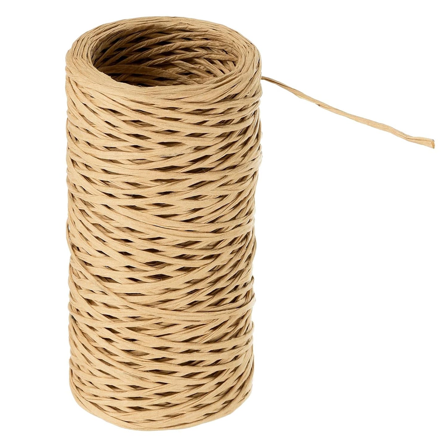 PATIKIL 164 Feet Floral Bind Wire Wrap Twine, 1mm Florist Wire Iron Wire Paper Covered Vine Wrapping Binding Wire for Flower Bouquets, Khaki