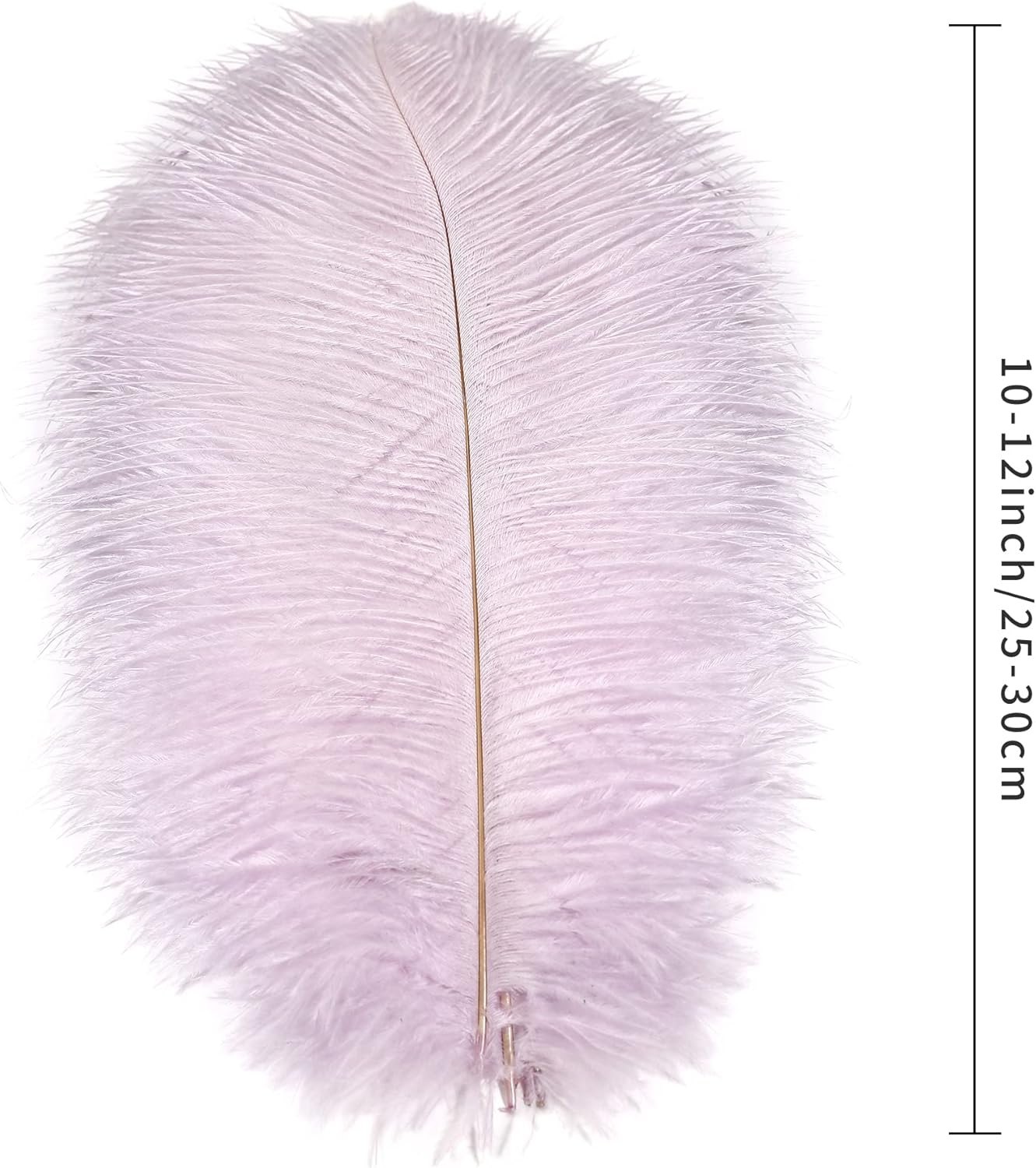 Ballinger Light Purple Ostrich Feathers - 24Pcs 10-12inch Lavender Feathers for Party Centerpieces,Flower Arrangement and Home Decor