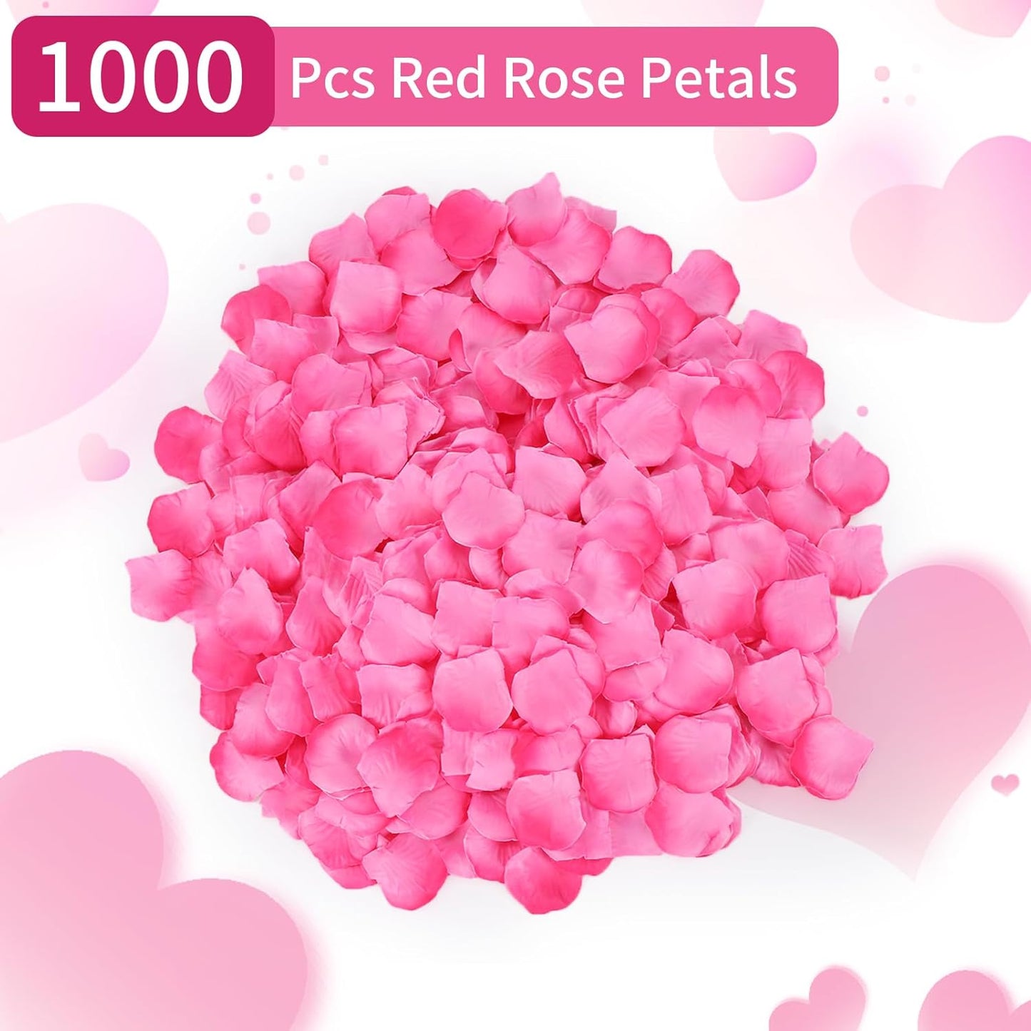 1000 Pcs Artificial Fake Rose Petals,Flower Petals for Romantic Night, Engagement, Party, Wedding, Event Flower Decorations, in Bulk(Peach Gradient)