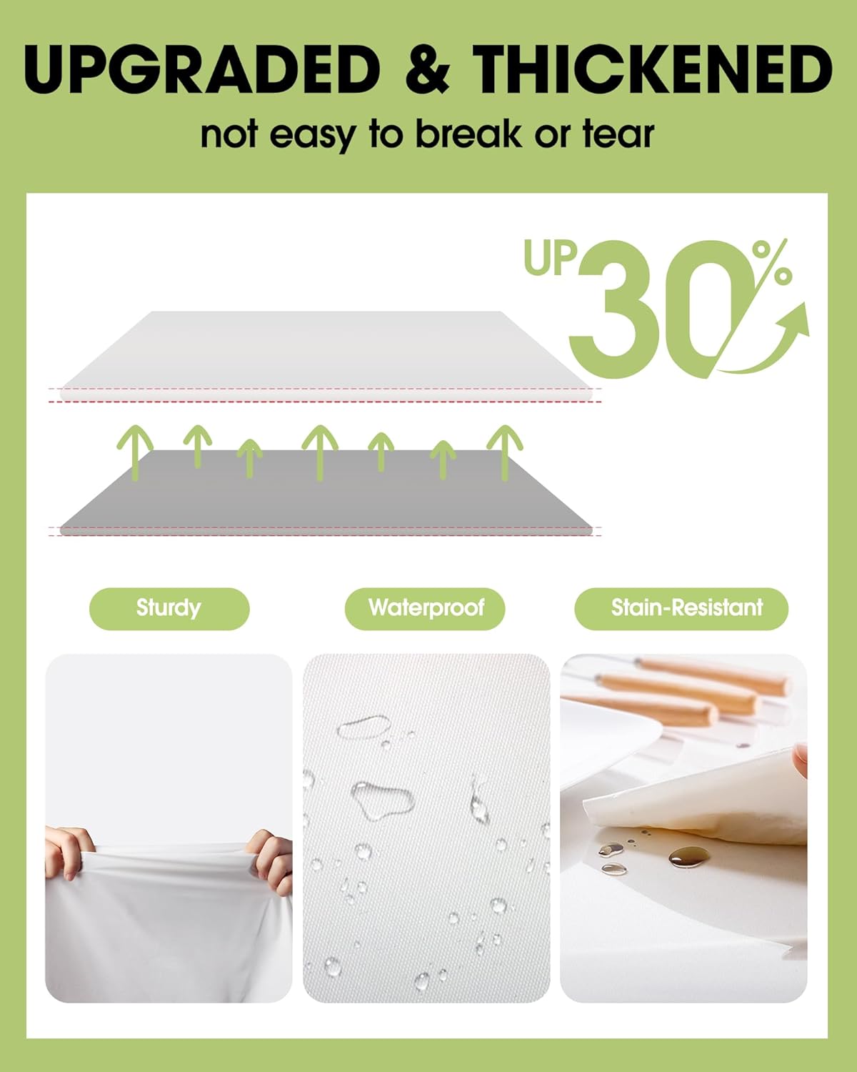 Pureegg Plastic Table Cloth Disposable 10 Pack, 84'' Round Table Cloths, Party, Picnic, Wedding, Decorative Tablecloths, Round, White Plastic Cover, Leakproof & Sturdy, White