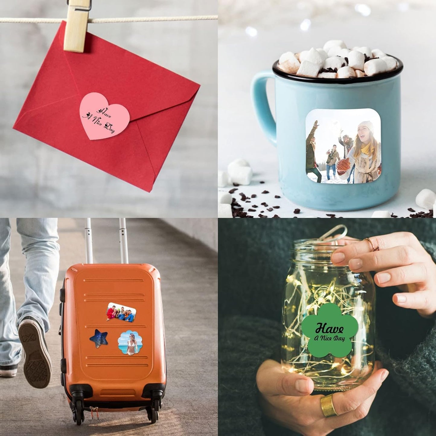 Personalized Custom Stickers for Business Logo Customized Stickers Labels with Photo Text Image Make Your Own Vinyl Stickers Bulk 150 Pack,Ylable9-150