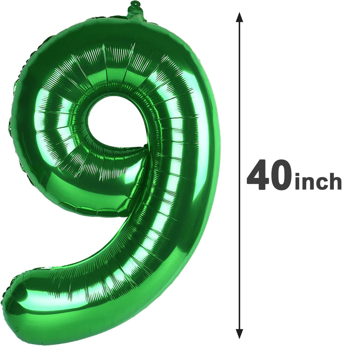 40 Inch Big Green 19 Balloon Number, Jumbo Giant Happy 19 Birthday Party Decorations, Large 19 Mylar Foil Anniversary Birthday Party Engagement Decorations