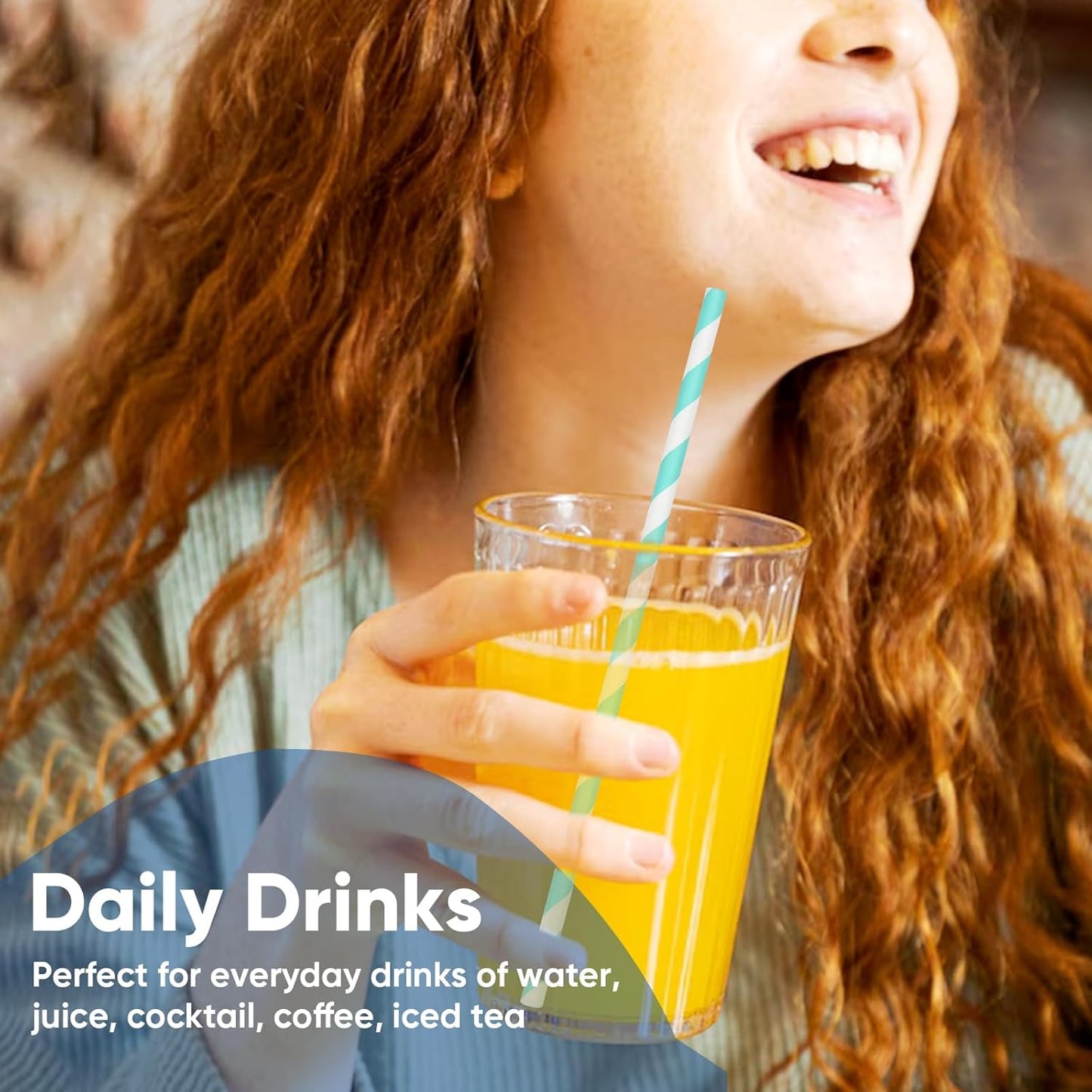 Disposable 7.75" Colorful Paper Drinking Straws Bulk 2000 Counts, 10 Assorted Colors, Eco & Compostable - for Cocktail, Holiday Party, Restaurant, Bar Supply