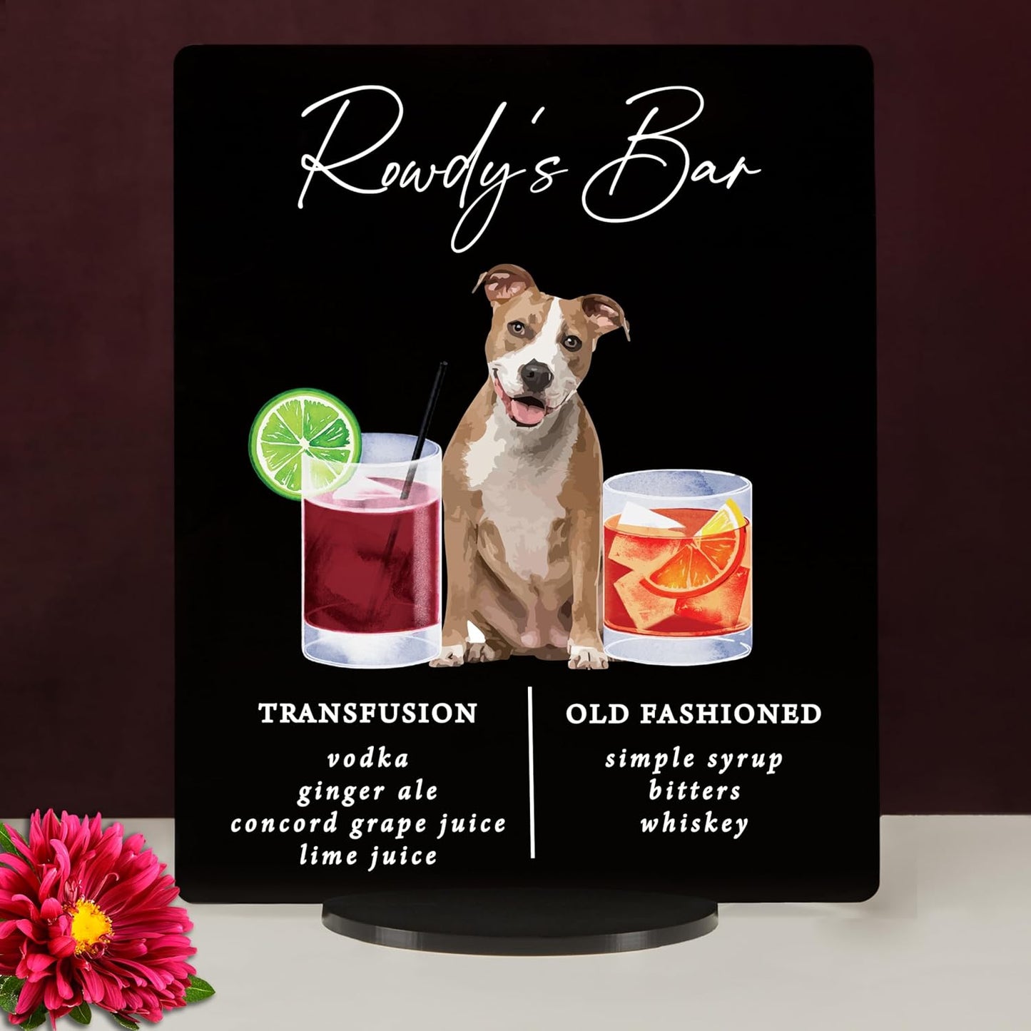 Pet Signature Drink Wedding Signs