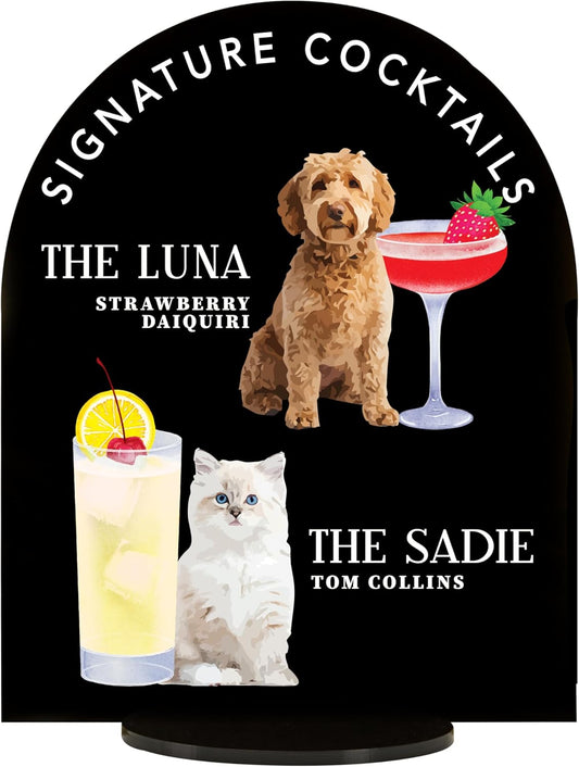 Pet Signature Drink Wedding Signs