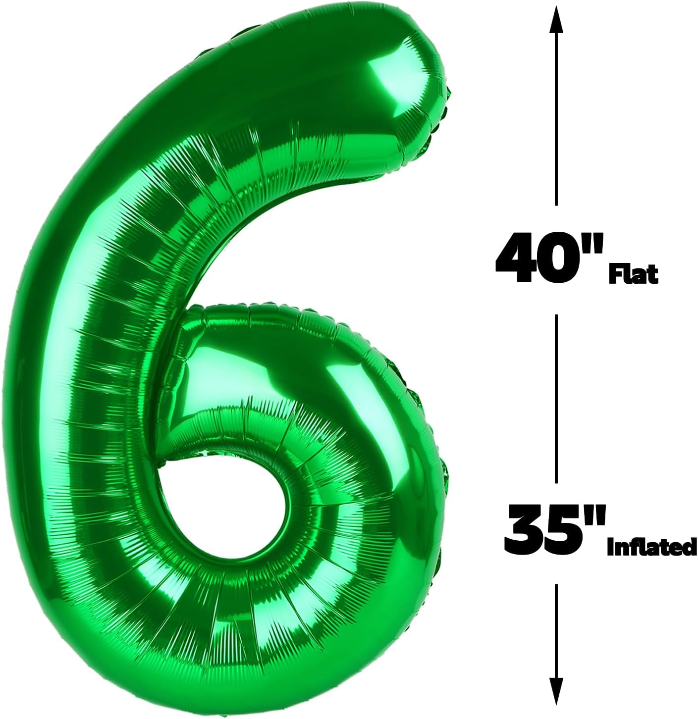 40 Inch Green Mylar Foil Number 26 62 Birthday Balloon, 26 Boy Girl Party Decorations Supplies, Big Helium Balloons Numbers for 26 62 Men Women Anniversary