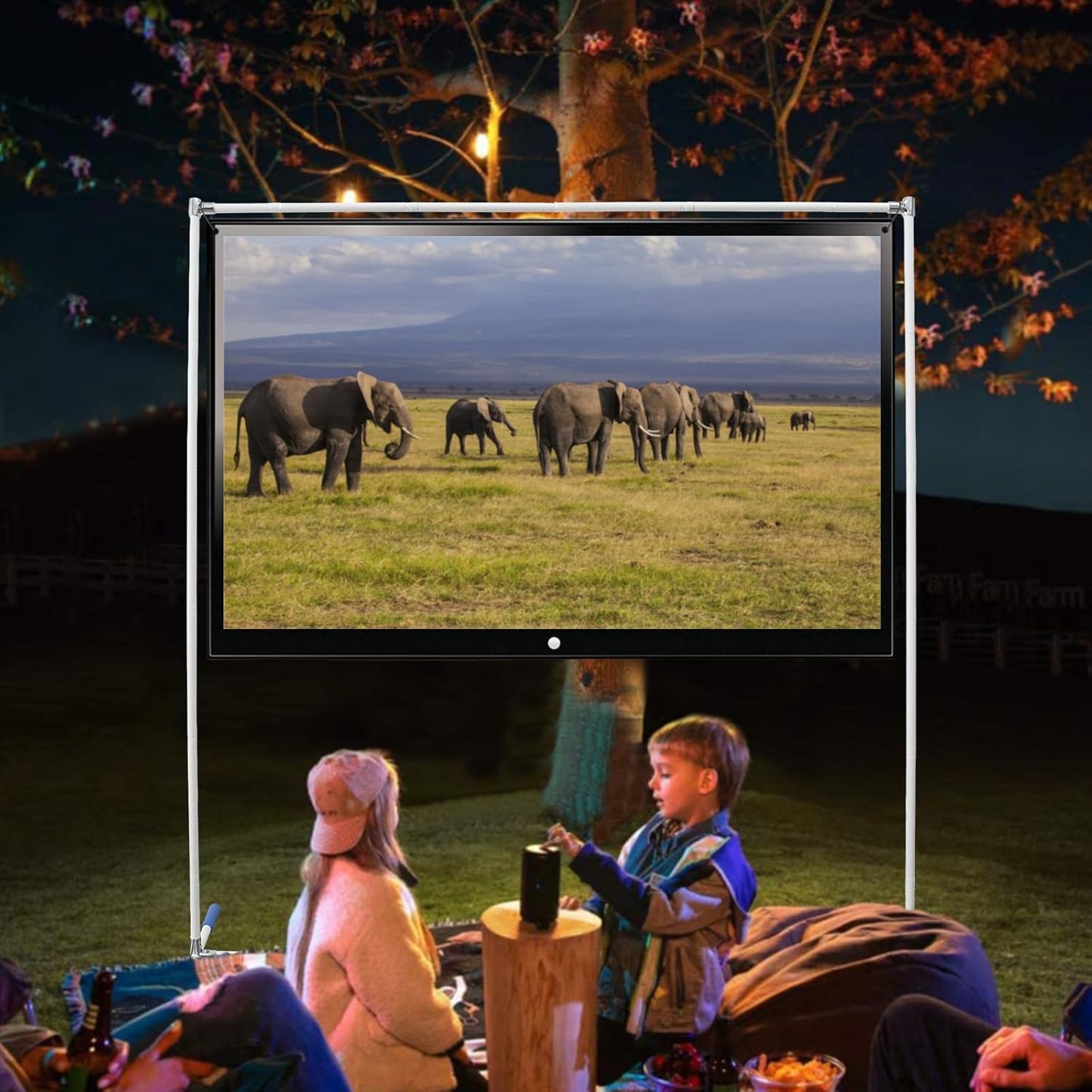 7*6FT Metal Backdrop Stand Commercial Grade, Extra Thick Rustproof Frame for Backdrop/Wedding/Party, Heavy Duty & Portable with Wide Adjustable Legs (White)