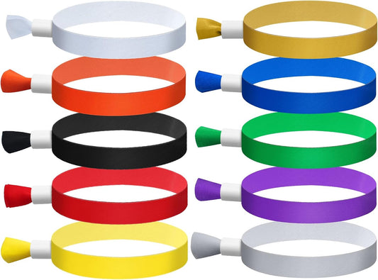 100 Pcs Cloth Event Wristbands, Event Wristbands, Colored Wrist Bands for Events, for Lightweight Concert Wrist Strap for Activities, Party Bracelets for Events ( Color : Multiple colors )