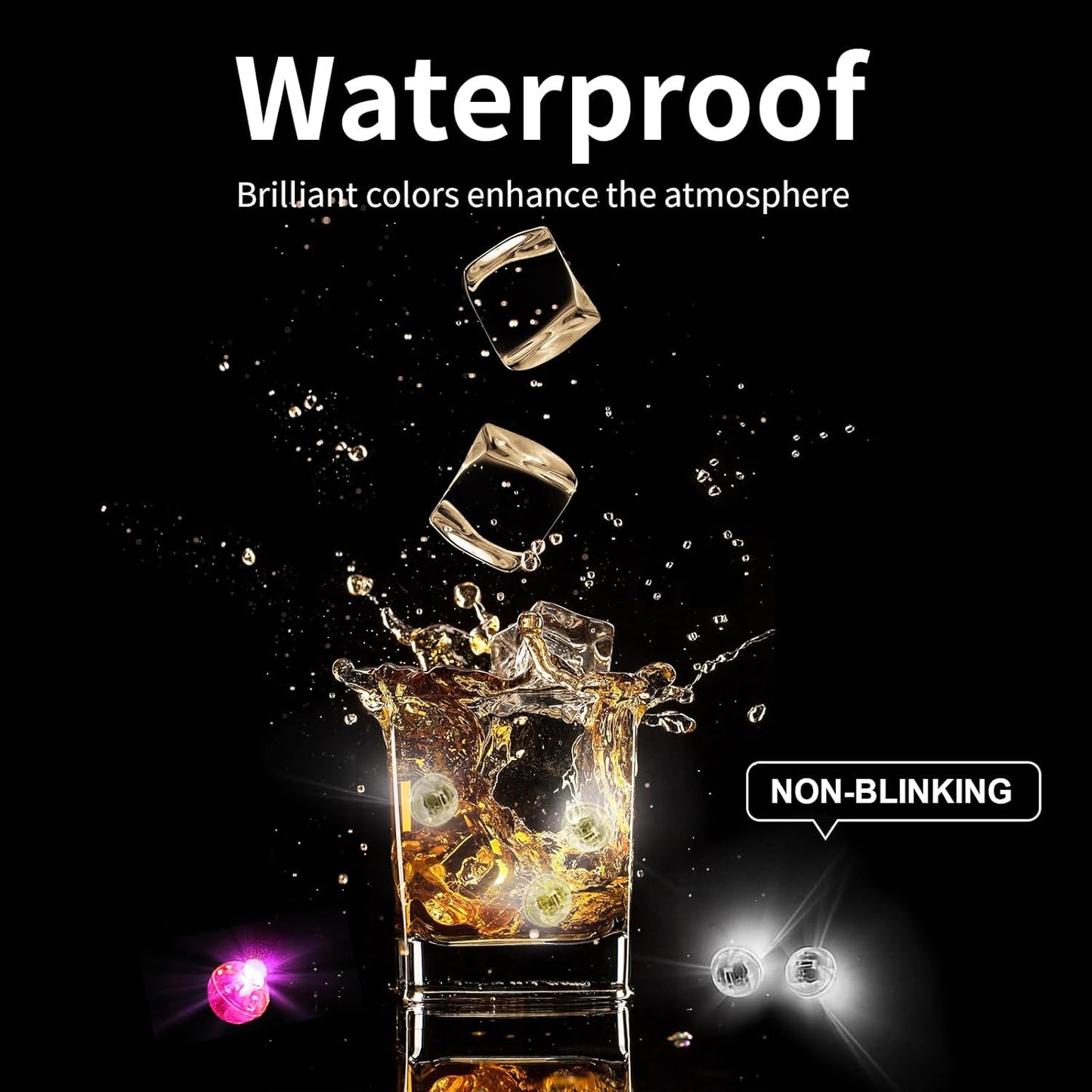 Aogist 100Pcs Balloon Lights with Hook,Long Standby Time,Waterproof Mini Light for Birthday Party Wedding Christmas Halloween Easter Decorative (Steady, Cool White)