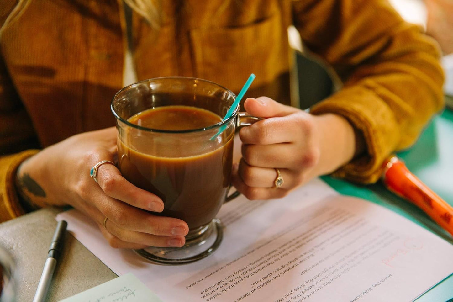 phade Eco-Friendly Cocktail and Coffee Straws/Stirrers 1,000 Count - Sustainable Marine Biodegradable Compostable Stirrer, 1 Pack