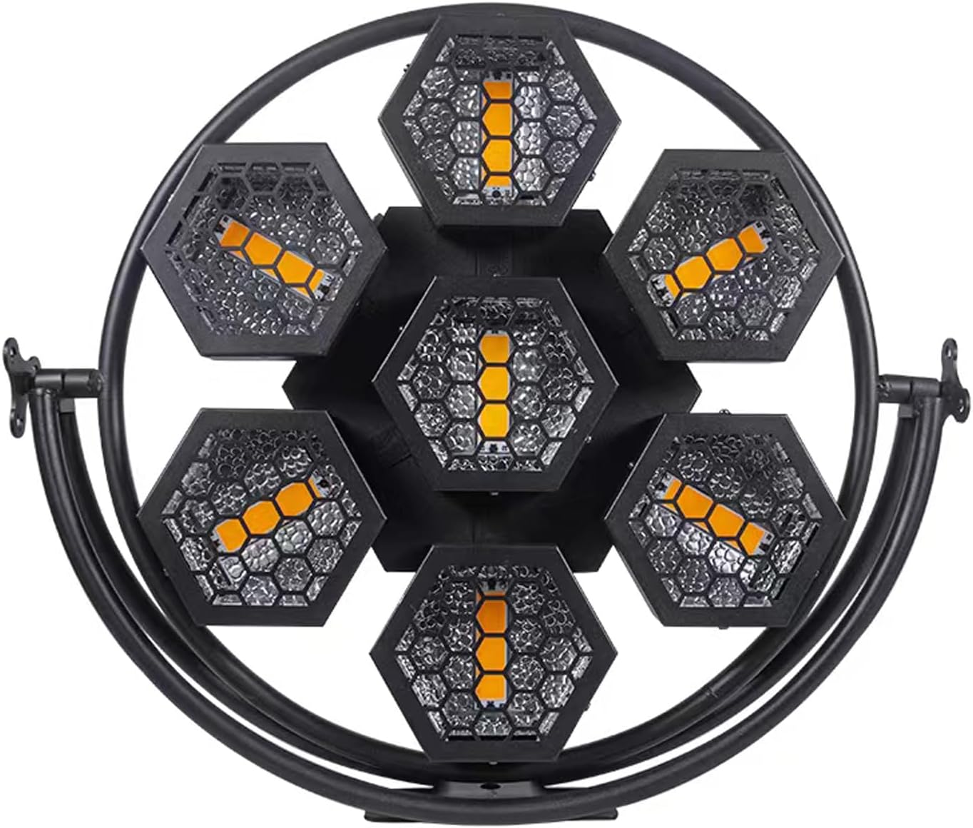 JUNMAN 7 Head Led Retro Background Effect Light DJ Disco Stage Lights 1pc Pack