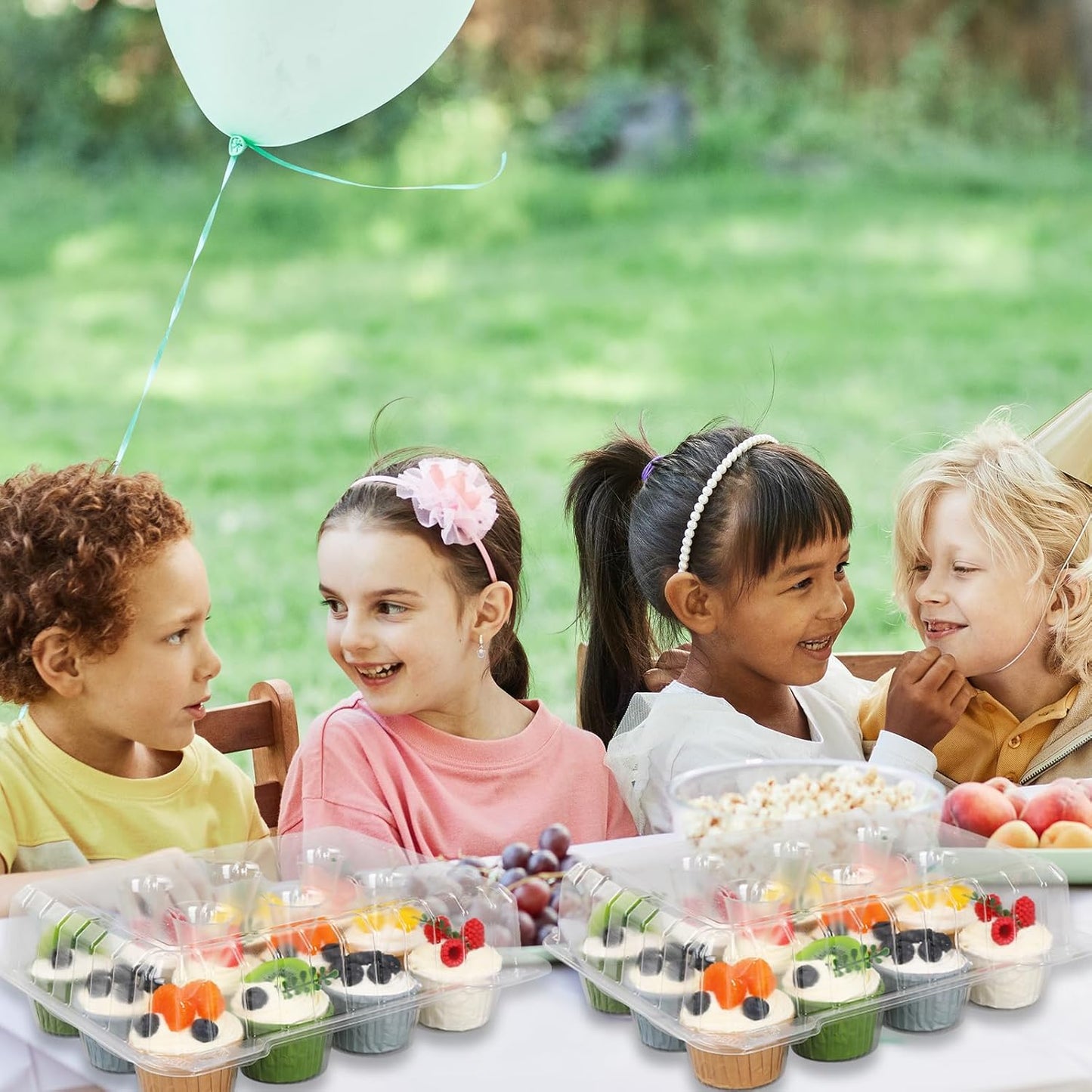 80 Pack Plastic Cupcake Containers 12-Compartment Clear Cupcake Boxes Disposable Cupcake Tray Holders 12 Cavity Cupcake Carriers with Deep Dome For Cupcake Muffin Packaging