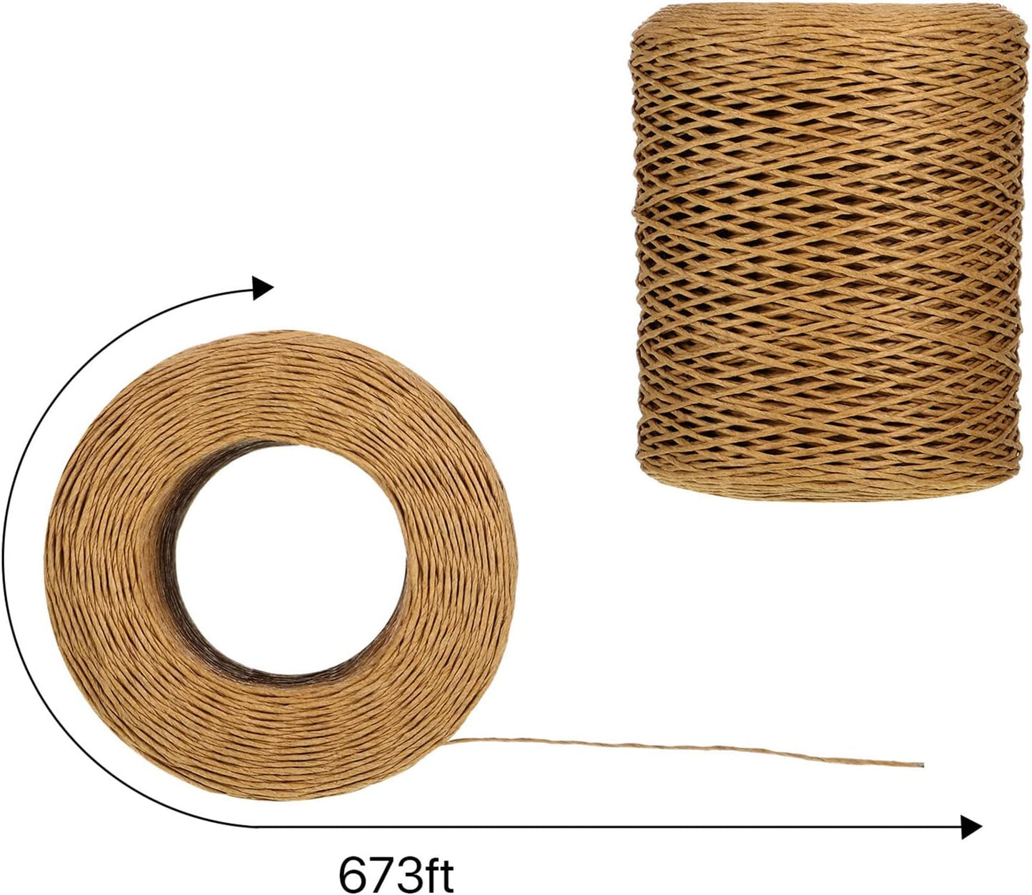 Syhood Floral Vine Bind Wire Rustic Wrapping Wire for Flower Bouquets(Light Coffee)